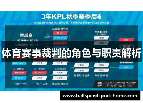 体育赛事裁判的角色与职责解析